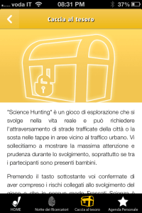caccia app frascati scienza